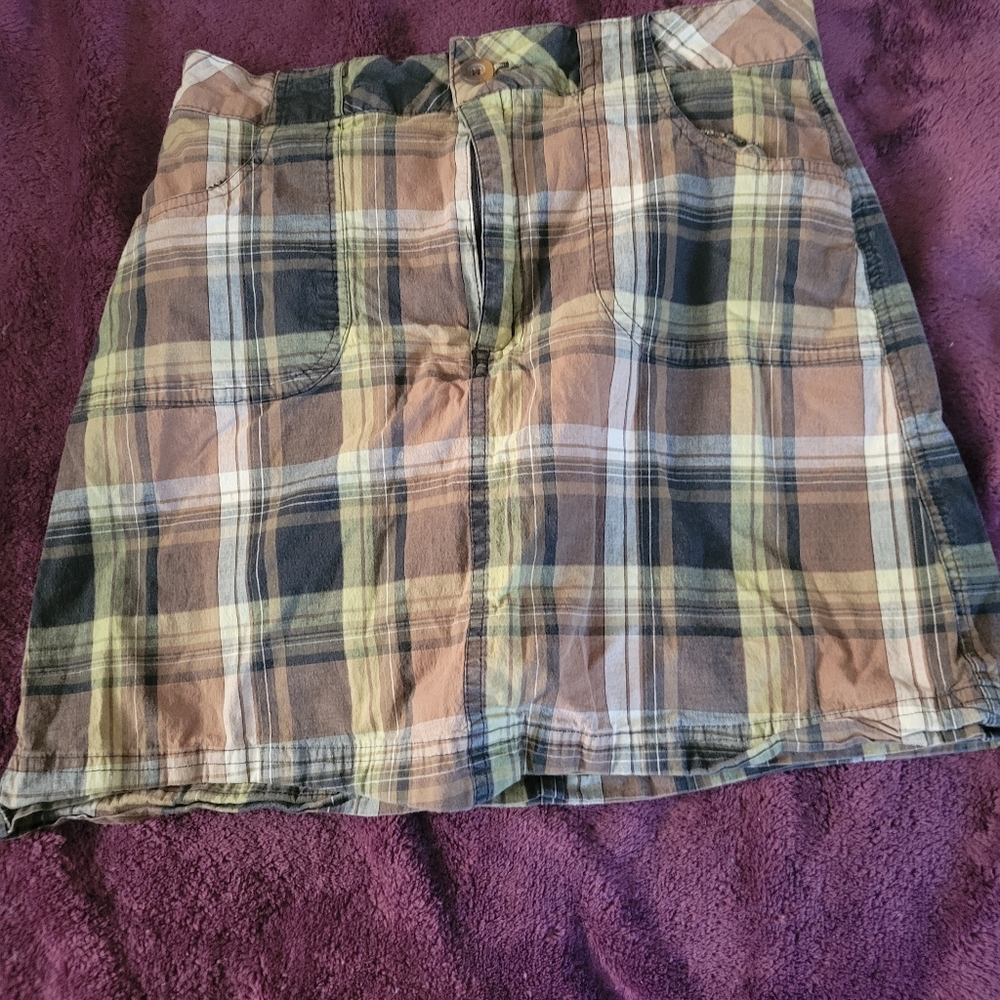 Stretch White Stag  Skirt short